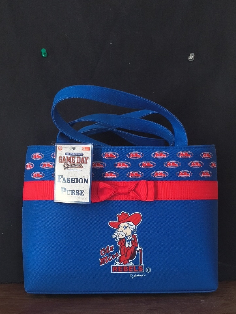 Blue & Red Fashion Purse Ole Miss Rebels